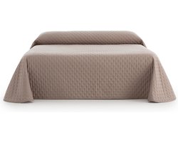 Belmarti® Bedsprei Nature 180x270cm - Linnen - Omkeerbare & Gewatteerde Sprei - Waterafstotend - 100% Gerecycled Polyester - Premium kwaliteit