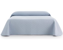 Belmarti® Bedsprei Nature 250x270cm - Lichtblauw - Omkeerbare & Gewatteerde Sprei - Waterafstotend - 100% Gerecycled Polyester - Premium kwaliteit
