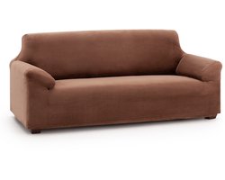 Belmarti Bellagio Velvet - Stretch bankhoes 2-zitsbank - Bruin - 130-180 cm - tegen vlekken, vuil en huisdieren
