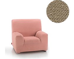 Belmarti® Fauteuilhoes Milan 70cm tot 110cm breed Linnen - Premium bi-stretch stof - horizontaal en verticaal rekbaar - antistatisch en ademend katoen