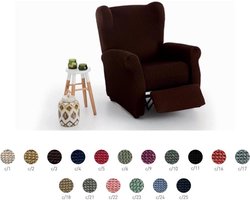 Belmarti® Oorfauteuil Recliner Milos - 65cm tot 90cm breed - Grijs - Hoes voor uw makkelijke stoel
