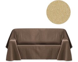 Belmarti® Plaid Banes 180x270cm Beige - Luxe Jaquard stof - Blijft uitstekend liggen op je bank - 50% katoen en 50% polyester - Premium kwaliteit uit Europa