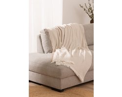 Belmarti® Plaid Kenya 180x260 Taupe - Stijl, warmte en comfort in perfecte balans - Premium Belmarti kwaliteit