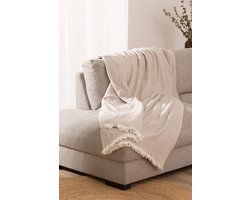 Belmarti® Plaid Manta alle Season 230x240 Beige - Premium Belmarti kwaliteit