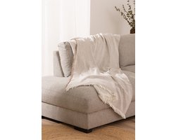 Belmarti® Plaid Namibia 230x260 Taupe - Tijdloze elegantie, ontworpen voor comfort - Premium Belmarti kwaliteit