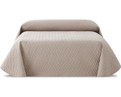 Belmarti Waterproof bedsprei 250 x 270 cm - Linnen