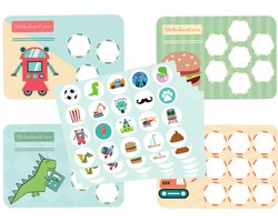 Beloningssysteem Jongen - Zindelijkheidstraining kind - 20x beloningskaart - 120 stickers - Plasdiploma - Beloningsstickers - Beloningskalender - Luiers