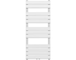 BELRAD Badkamer Radiator 1200x500mm Wit – Middenaansluiting – 593W