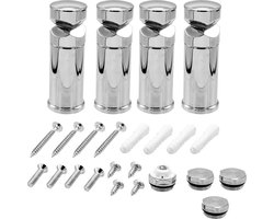 BELRAD bevestigingsset badkamer radiator – 4 stuks – Chroom