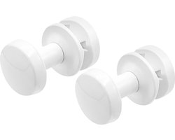 BELRAD handdoekknoppen voor handdoekradiator – 2 stuks – Wit