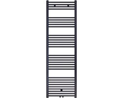 Belrad Handdoekradiator Middenaansluiting 1800x500mm 821 Watt Geborsteld Mat Zwart