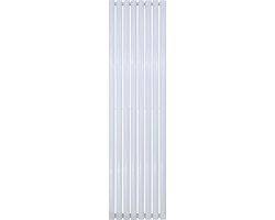 BELRAD Verticale designradiator ovaal dubbel 1800x472mm - Wit - 8 elementen - 1640W