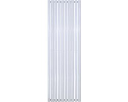 BELRAD Verticale designradiator ovaal dubbel 1800x590mm - Wit - 10 elementen - 2050W
