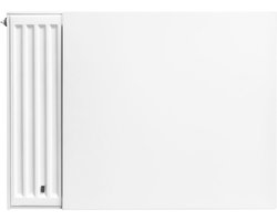 BELRAD vlakke voorplaat radiator 900x500mm - Wit