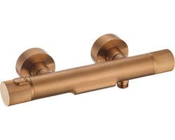 Ben Engraved Line Badkraan - Waterval functie - 15 cm - Thermostatisch - Koper - Keramisch - Thermostaatkraan