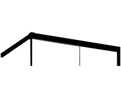 Ben iMotion stabilisatiestang voor inloopdouche met deur rechts mat zwart
