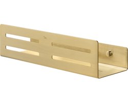 Ben Kurv planchet 30x9,6x8cm geborsteld messing