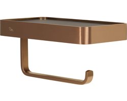 Ben Mykanto Toiletrolhouder - 18,8x10x9 cm - Geborsteld Koper