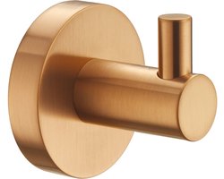 Ben Rundo handdoekhaakje Ø 5,3x5,1cm geborsteld koper