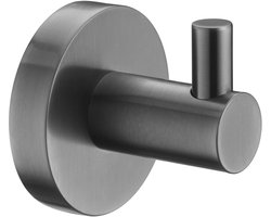 Ben Rundo handdoekhaakje Ø 5,3x5,1cm geborsteld zwart