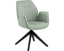 Bendt Eetkamerstoel 'Chandler' kleur Lichtgrijs/Zwart