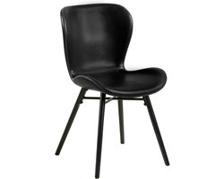 Bendt Eetkamerstoel 'Olle' PU, kleur Zwart
