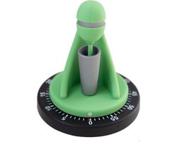 Bengt EK Design Kookwekker analoog - Kookwekker mechanisch - Kookwekker - Keukenmixer - 60 minuten - Kunststof - Groen
