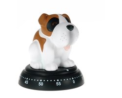 Bengt EK Design - Kookwekker - Hond - 60 minuten - Kunststof - Bruin/Wit