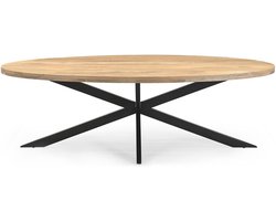 Benoa Eetkamertafelblad Ellips 25+25 200