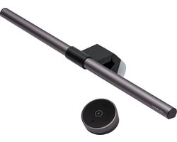 BenQ Monitor Lamp Screenbar Halo - Dimbare LED Lamp met USB - Ook Voor Curved Monitor - Klemlamp Inc Draadloze Afstandsbediening - Instelbare kleur - 50cm - Zwart - Als bureaulamp te gebruiken