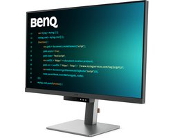 BenQ RD320U 32” 4K 3840 x 2160 Programmeermonitor met 2000:1 contrastratio - Nano Matte Panel - MoonHalo - 90W USB-C - Codeermodi - Night Hours Protection - Ergonomisch design- Eye Care-technologie