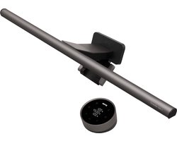 BenQ ScreenBar Halo 2 Monitor Lamp, De originele dimbare bureaulamp LED met Backlight, Anti-verblindend - Eye-Care monitor light bar - Draadloze afstandsbediening - Auto-Dimming - Compatibel met Flat en Curved Monitors - USB Lamp