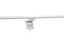 BenQ Screenbar Pro Monitor Lamp LED - Dimbaar - Ook geschikt voor Curved Monitor - Klemlamp met Instelbare Kleur - USB-C - 50cm - Zilverwit