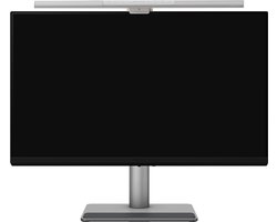BenQ Screenbar Pro Monitor Lamp LED - Dimbare LED bureaulamp - Ook geschikt voor Curved Monitor - Klemlamp met Instelbare Kleur - USB-C Light Bar - 50cm - Zilverwit
