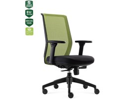 BENS 837-Ergo-4 - Ergonomische Bureaustoel - Bureaustoel volwassenen - Kantoorstoel - GREENGUARD GOLD - NEN-EN1335 & ARBO normen - Groen