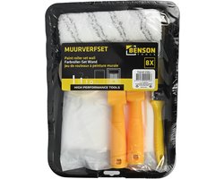 Benson 8-delige muurverfset - Compleet met rollers, kwast en afplaktape - Ideaal voor grote oppervlakken
