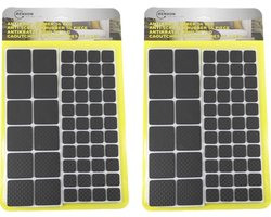 Benson antikras rubber - zwart - meubelvilt - 112-delig - antikras viltjes