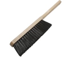 Benson Behangborstel - Handmodel - Zwarte Kunstvezel - Houten Heft - 19 cm Breed - 30 cm Lang