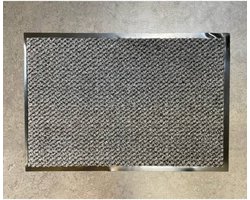 Benson Deurmat - anti slip - kunststof - antraciet - 60 x 40 cm - voor binnen - schoonloopmat