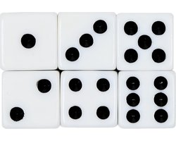 Benson - Dobbelsteen 6 delige set - Wit