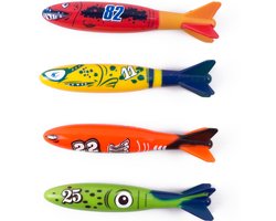 Benson - Duikspeelgoed - Torpedos - 4 stuks - Kinderen - Zwemmen - Duiken - Vakantie - Kado Tip !!