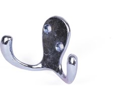Benson Kapstokhaak - 2 metalen haken - inclusief schroeven - per stuk