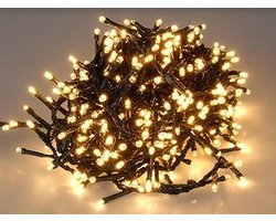 Benson LED lichtsnoer - warm wit - 200 LED - 25 meter - IP44 - met timer en dimmer