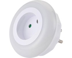 Benson LED nachtlampje - schemeringssensor - geïntegreerd stopcontact - kinderbeveiliging - wit licht