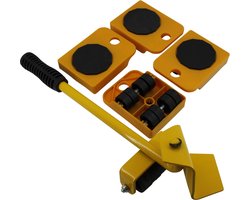 Benson Meubelrollers met hefboom - 4 stuks - anti-slip - 150 kg draagkracht - compact en veelzijdig