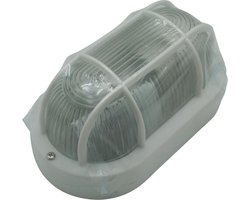 Benson Ovale buitenlamp - wit - waterdicht - onderhoudsvrij - E27 fitting