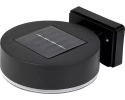 Benson Ronde solar wandlamp - Warm wit licht - Compact en duurzaam - 12 x 8 x 5,4 cm - Inclusief montageset