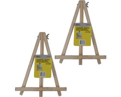 Benson Schildersezel voor op tafel - Set van 2x stuks - 24 cm - hout - tafelmodel
