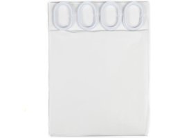 Benson Stijlvol douchegordijn - waterafstotend polyester - 180 x 200 cm - wit - inclusief 12 ophanghaken