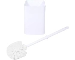 Benson Toiletborstel met houder - wit - kunststof - WC borstel - 41 cm